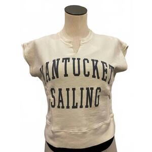 NEW THE ORIGINAL RETRO BRAND women's nantucket sailing top in white